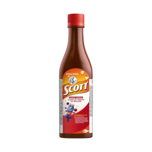 Emulsión Scott – Sabor Cereza – Botella de 6.1 fl oz