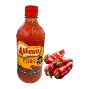 Ajibasco Salsa de Ají Picante - Salsa de pimiento picante - 17.64 oz (16.9 fl oz) - Salsa de chile picante para cocinar y condimentar