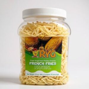 R&G Angel Hair - Bocadillo de patata – Palitos de patata crujientes de corte fino – Sabor natural – 16 oz (450 g)