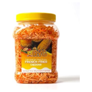R&G Angel Hair - Bocadillo de patata – Palitos de patata crujientes de corte fino – Sabor Cheddar – 16 oz (450 g)