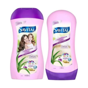Savital Champú (17.2 fl oz) y acondicionador (16.6 fl oz) Set con fusión de proteínas y aloe - Dúo de cuidado diario del cabello para un cabello suave, liso y manejable